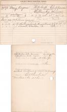 Mary Rogers Student Information Cards