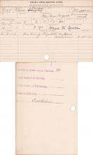 Clara Sangaret Student Information Cards