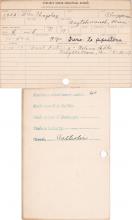 William Shagobay Student Information Cards