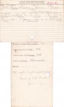 Eugene Simpson Student Information Card