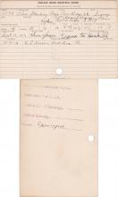 Olive Standing Bear Student Information Cards