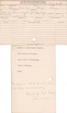 Bennie Strike Axe (Hluah wah tah) Student Information Card
