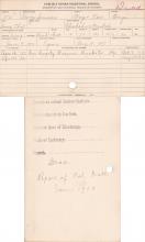 George Summers Student Information Card