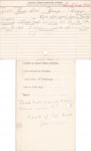 Frank Steel Student Information Card