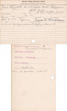 Elizabeth Sweet Student Information Cards