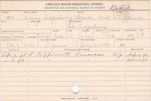 Nancy Tadgahsong Student Information Card