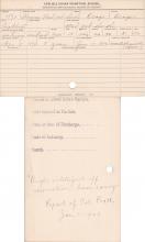 Herman McCarthy Student Information Card