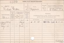 Michael Wilkie Student Information Card