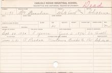 William Beaulieu Student Information Card