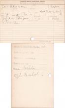 Gabriel Cadreau Student Information Card