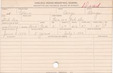 Clara Student Information Card