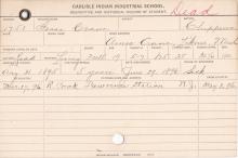 Isaac Crane Student Information Cards