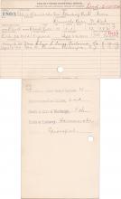 Alice Drives the Bear Student Information Card