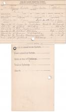 Alphonso Eolisto (Eo-lis-to) Student Information Cards