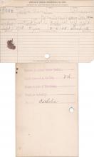 John B. Farr Student Information Cards