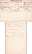 George Gordon Student Information Card