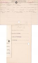 Abram Isaacs Student Information Cards