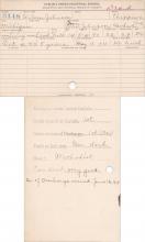 Wilson Johnson Student Information Card