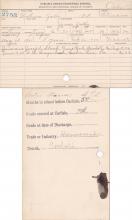 William Jollie Student Information Card