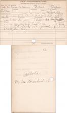 Anna La Fernier Student Information Card