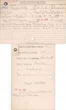 Archie Libby Student Information Cards
