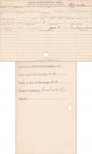 Charles Marksman Student Information Card