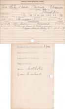 Luke Obern Student Information Cards