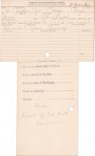 Josephine Pryor Student Information Card
