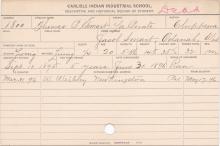 Thomas P. Smart Student Information Card