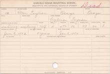 Ellen Tayrien Student Information Card