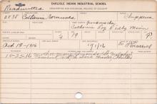 Catherine Vornwald Student Information Cards