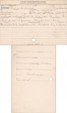 Delia Williams Student Information Card