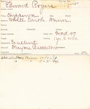 Edward Rogers Student Information Card