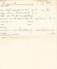 Elizabeth Lemeaux Student Information Card