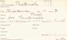 Anna Wastenabe Student Information Card