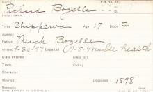 Richard Bozelle Student Information Card