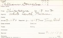 William Douglass Student Information Card