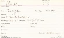 Elmer Student Information Card
