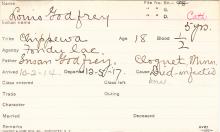 Louis Godfrey Student Information Card