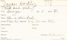 Jasper Hadly (Moh-kah-sah) Student Information Card