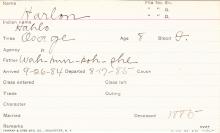 Harlon (Hahlo) Student Information Card