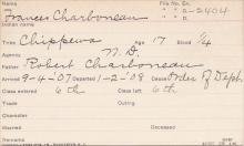 Frances Charboneau Student Information Card