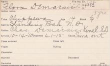 Flora Demarais Student Information Card