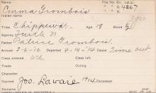 Emma Grombois Student Information Card