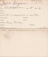 Julia Guyon Student Information Card