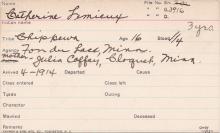 Catherine Lemieux Student Information Card