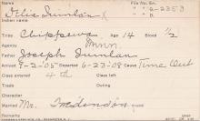 Delia Quinlan Student Information Card