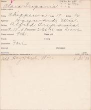 Clara Trepania Student Information Card