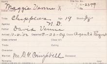 Maggie Venne Student Information Card