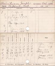 Joseph Animikwam Progress Card
